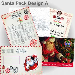Santa Pack Letter design A