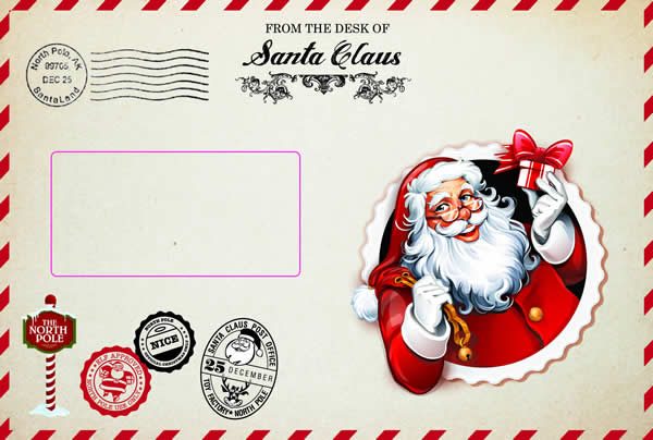Santa envelope