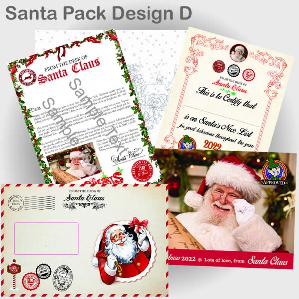 Letter design D santapack
