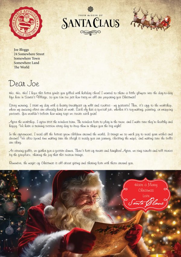 DearSanta Letter Design B - Ho Ho Ho