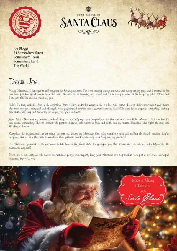 DearSanta Letter Design B - Merry Christmas