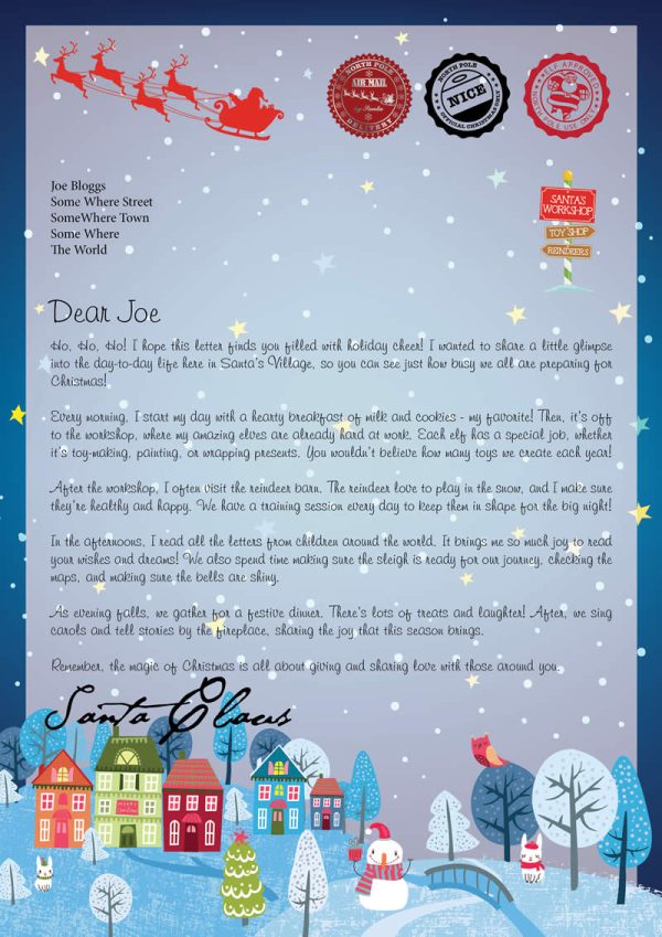 DearSanta Letter Design D - Ho Ho Ho